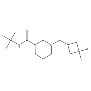 N-tert-butyl-1-[(3,3-difluorocyclobutyl)methyl]piperidine-3-carboxamide Structure