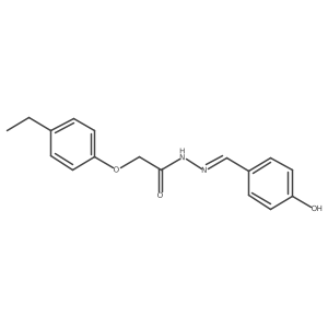 (E)-2-(4-ethylphenoxy)-N'-(4-hydroxybenzylidene)acetohydrazide Structure