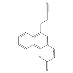 2-Oxo-2H-naphtho[1,2-b]pyran-6-propanenitrile结构式