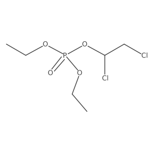 Phosphoric acid, 1,2-dichloroethyl diethyl ester Structure