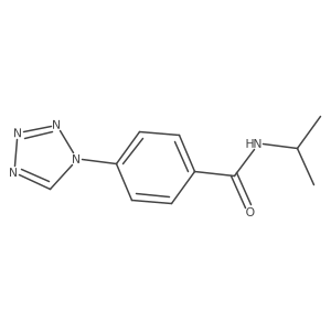 N-(propan-2-yl)-4-(1H-tetrazol-1-yl)benzamide结构式