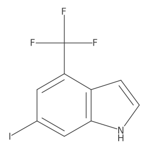 4-(Trifluoromethyl)-6-iodo-1H-indole Structure