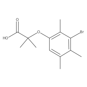 2-(3-Bromo-2,4,5-trimethyl phenoxy)isobutyric acid结构式