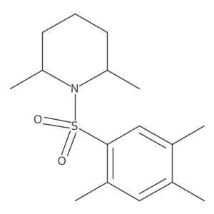 2,6-Dimethyl-1-[(2,4,5-trimethylphenyl)sulfonyl]piperidine结构式