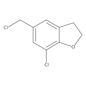 7-Chloro-5-(chloromethyl)-2,3-dihydrobenzofuran Structure
