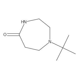 1-(1,1-Dimethylethyl)hexahydro-5H-1,4-diazepin-5-one结构式