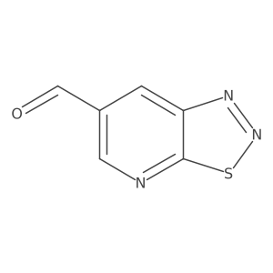 [1,2,3]Thiadiazolo[5,4-b]pyridine-6-carbaldehyde结构式