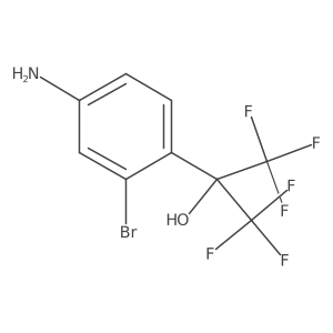2-(4-Amino-2-bromophenyl)-1,1,1,3,3,3-hexafluoro-2-propanol结构式