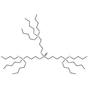 Tris[3-(tributoxysilyl)propyl] phosphorotetrathioate结构式