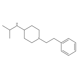 1-(2-phenylethyl)-N-(propan-2-yl)piperidin-4-amine结构式