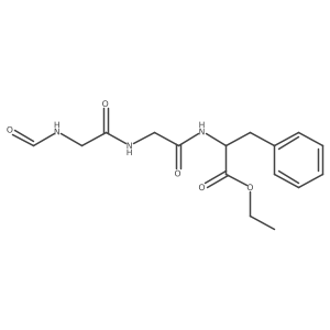 Alanine, N-[N-(N-formylglycyl)glycyl]-3-phenyl-, ethyl ester结构式