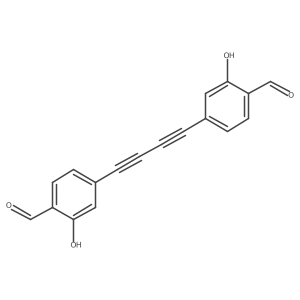 4,4'-(Buta-1,3-diyne-1,4-diyl)bis(2-hydroxybenzaldehyde)结构式