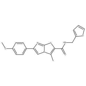 N-[(furan-2-yl)methyl]-6-(4-methoxyphenyl)-3-methylimidazo[2,1-b][1,3]thiazole-2-carboxamide Structure