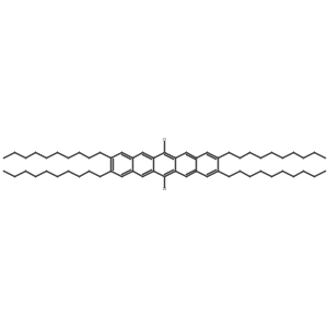 6,13-Dichloro-2,3,9,10-tetrakis(decyl)pentacene Structure