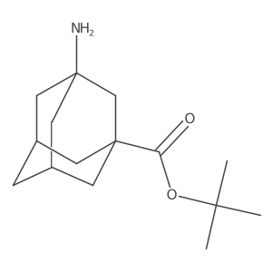 Tert-butyl 3-aminoadamantane-1-carboxylate Structure
