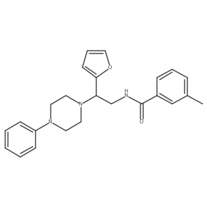 N-[2-(furan-2-yl)-2-(4-phenylpiperazin-1-yl)ethyl]-3-methylbenzamide Structure
