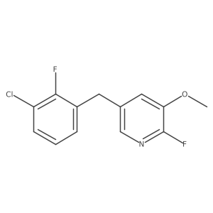 5-[(3-Chloro-2-fluorophenyl)methyl]-2-fluoro-3-methoxypyridine结构式