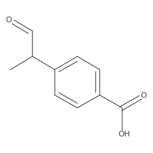 4-(1-oxopropan-2-yl)benzoic Acid Structure