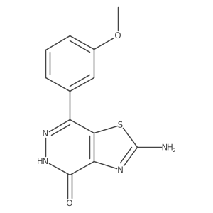 2-Amino-7-(3-methoxyphenyl)[1,3]thiazolo[4,5-d]pyridazin-4(5H)-one Structure
