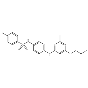 4-methyl-N-(4-((2-methyl-6-propoxypyrimidin-4-yl)amino)phenyl)benzenesulfonamide Structure