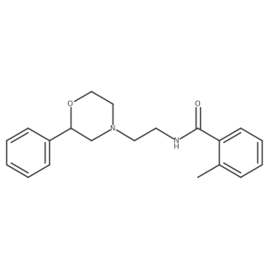 2-methyl-N-(2-(2-phenylmorpholino)ethyl)benzamide Structure