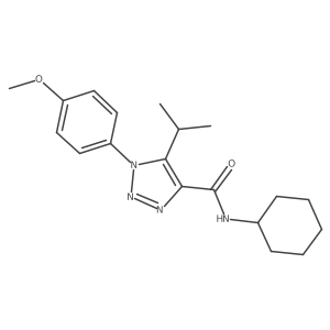 N-cyclohexyl-1-(4-methoxyphenyl)-5-(propan-2-yl)-1H-1,2,3-triazole-4-carboxamide Structure