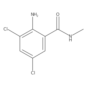 2-amino-3,5-dichloro-N-methylbenzamide Structure