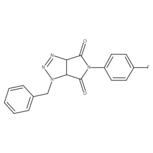 1-benzyl-5-(4-fluorophenyl)-3a,6a-dihydropyrrolo[3,4-d][1,2,3]triazole-4,6(1H,5H)-dione结构式