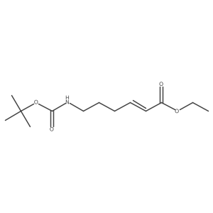 Ethyl (2Z)-6-[[(1,1-dimethylethoxy)carbonyl]amino]-2-hexenoate结构式