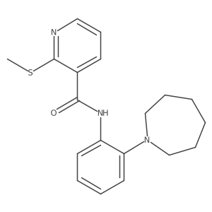 N-[2-(azepan-1-yl)phenyl]-2-(methylsulfanyl)pyridine-3-carboxamide Structure