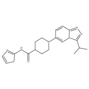 1-[3-(propan-2-yl)[1,2,4]triazolo[4,3-b]pyridazin-6-yl]-N-(1,3-thiazol-2-yl)piperidine-4-carboxamide Structure