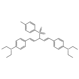 4,4a(2)-[3-[(4-Methylphenyl)sulfonyl]-1,4-pentadiene-1,5-diyl]bis[N,N-diethylbenzenamine] Structure