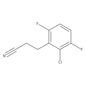 3-(2-Chloro-3,6-difluorophenyl)propanenitrile结构式