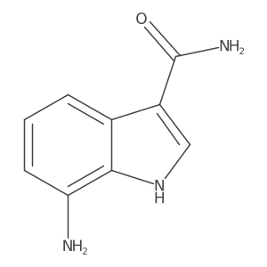 7-amino-1H-indole-3-carboxamide结构式