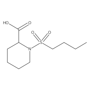 1-(Butylsulfonyl)piperidine-2-carboxylic acid结构式