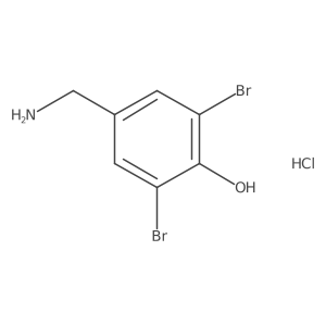 3,5-Dibromo-4-hydroxybenzylamine hydrochloride结构式