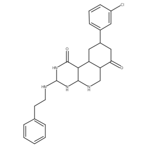 9-(3-Chlorophenyl)-3-(2-phenylethylamino)-2,3,4,4a,5,6,6a,8,9,10,10a,10b-dodecahydropyrimido[4,5-c]isoquinoline-1,7-dione Structure