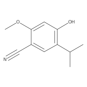 4-Hydroxy-5-isopropyl-2-methoxybenzonitrile Structure