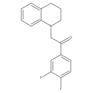 1-(3,4-Difluorophenyl)-2-(3,4-dihydro-1(2H)-quinolinyl)ethanone Structure
