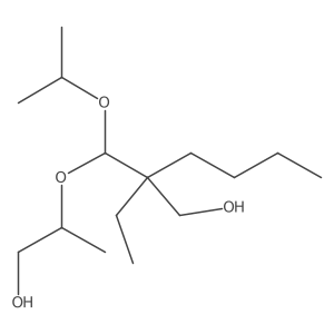 2-Ethyl-2-[(2-hydroxy-1-methylethoxy)(1-methylethoxy)methyl]-1-hexanol结构式
