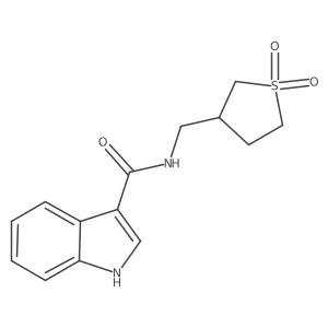N-[(1,1-dioxo-1lambda6-thiolan-3-yl)methyl]-1H-indole-3-carboxamide结构式