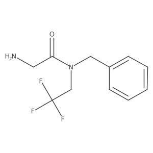 2-amino-N-benzyl-N-(2,2,2-trifluoroethyl)acetamide Structure