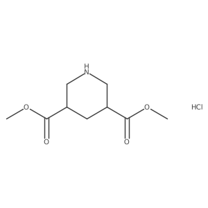 Dimethyl piperidine-3,5-dicarboxylate hydrochloride Structure