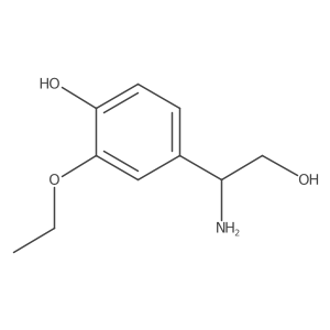 4-[(1S)-1-amino-2-hydroxyethyl]-2-ethoxyphenol Structure