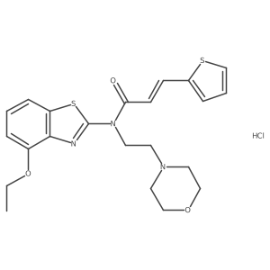 (E)-N-(4-ethoxybenzo[d]thiazol-2-yl)-N-(2-morpholinoethyl)-3-(thiophen-2-yl)acrylamide hydrochloride Structure