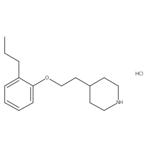 4-[2-(2-Propylphenoxy)ethyl]piperidine hydrochloride结构式