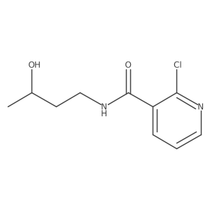 2-Chloro-N-(3-hydroxybutyl)nicotinamide结构式