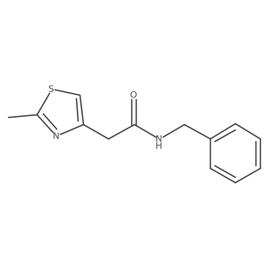 n-Benzyl-2-(2-methylthiazol-4-yl)acetamide Structure