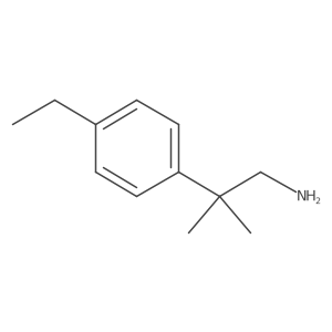 2-(4-Ethylphenyl)-2-methylpropan-1-amine结构式