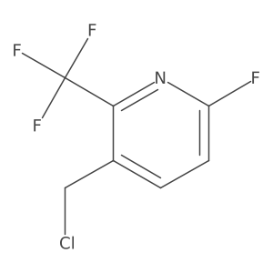 3-(Chloromethyl)-6-fluoro-2-(trifluoromethyl)pyridine结构式